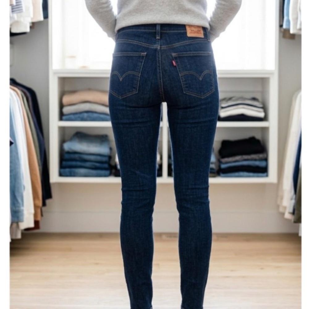 Levi's 721 High Rise Skinny Jeans  size 32x32 - Picture 2 of 7